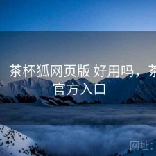 碎念：茶杯狐网页版 好用吗，茶杯狐官方入口