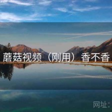 蘑菇视频（刚用）香不香
