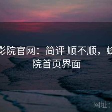 蜂鸟影院官网：简评 顺不顺，蜂鸟影院首页界面