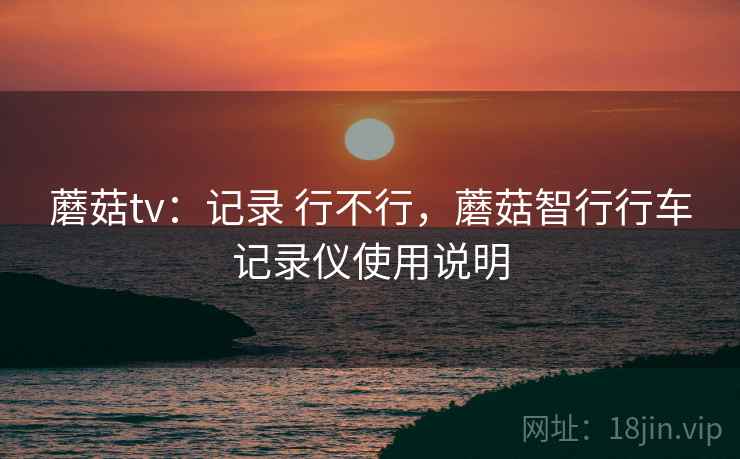 蘑菇tv:记录 行不行,蘑菇智行行车记录仪使用说明 第2张 蘑菇tv:记录 行不行,蘑菇智行行车记录仪使用说明 第2张