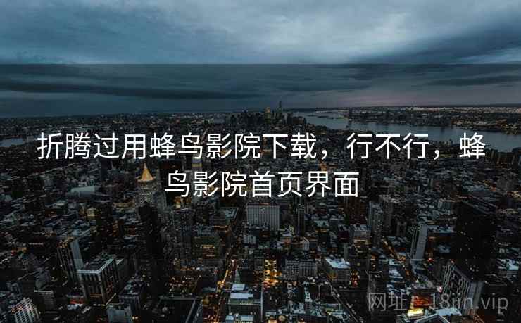 折腾过用蜂鸟影院下载，行不行，蜂鸟影院首页界面  第1张