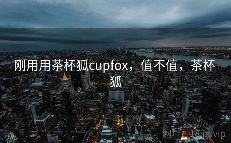 刚用用茶杯狐cupfox,值不值,茶杯 狐 第2张 刚用用茶杯狐cupfox,值不值,茶杯 狐 第2张